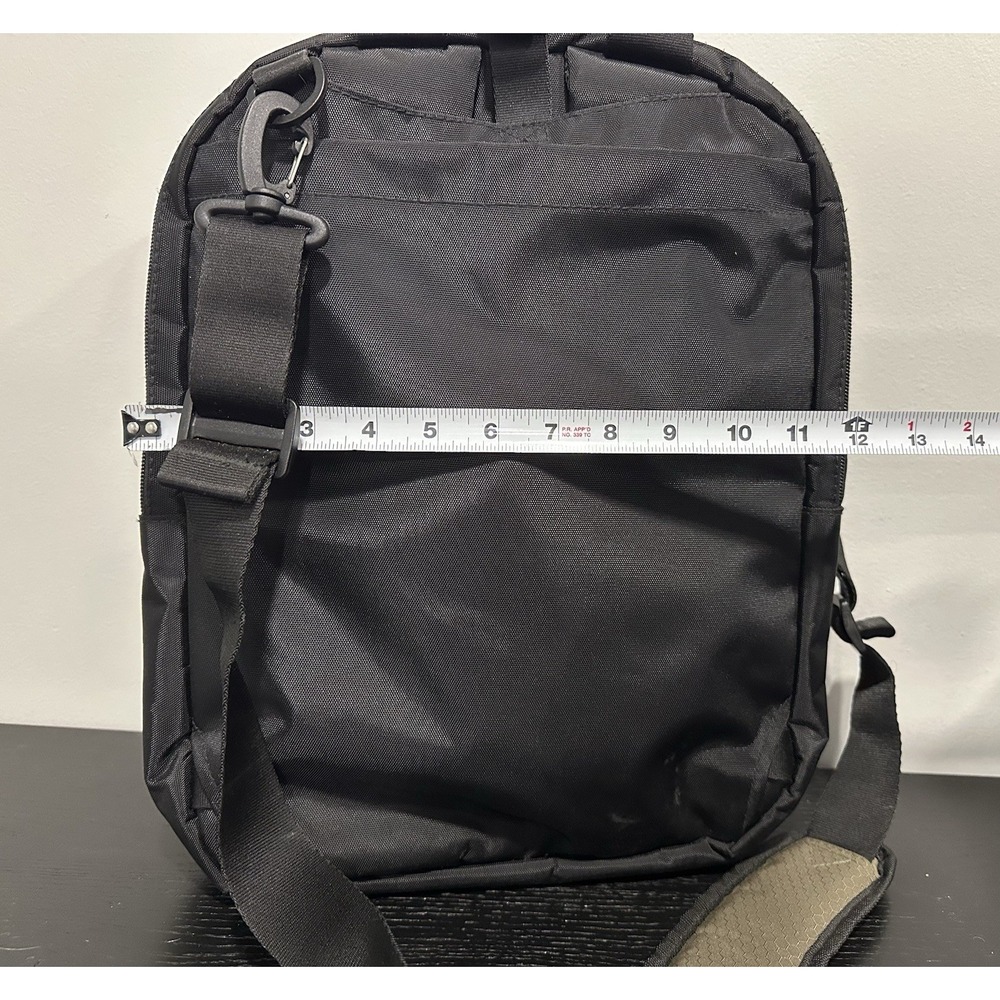 Eddie Bauer Green Black Laptop Travel Messenger Bag Shoulder Strap Day trip - Picture 4 of 12